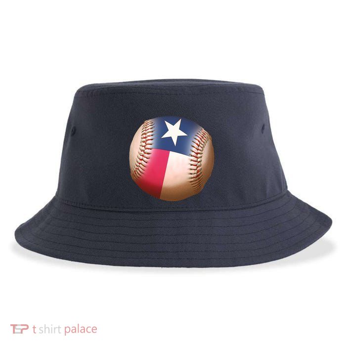 Texas State Flag Baseball Fan Sustainable Bucket Hat