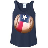 Texas State Flag Baseball Fan Ladies Essential Tank