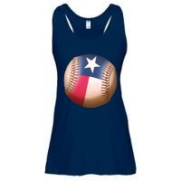 Texas State Flag Baseball Fan Ladies Essential Flowy Tank