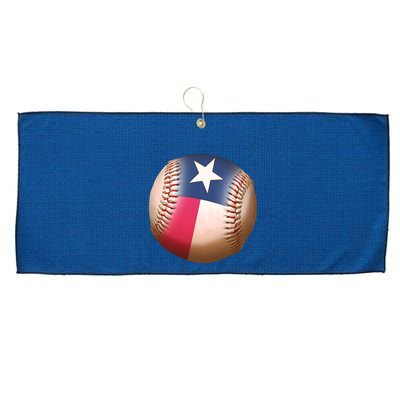 Texas State Flag Baseball Fan Large Microfiber Waffle Golf Towel