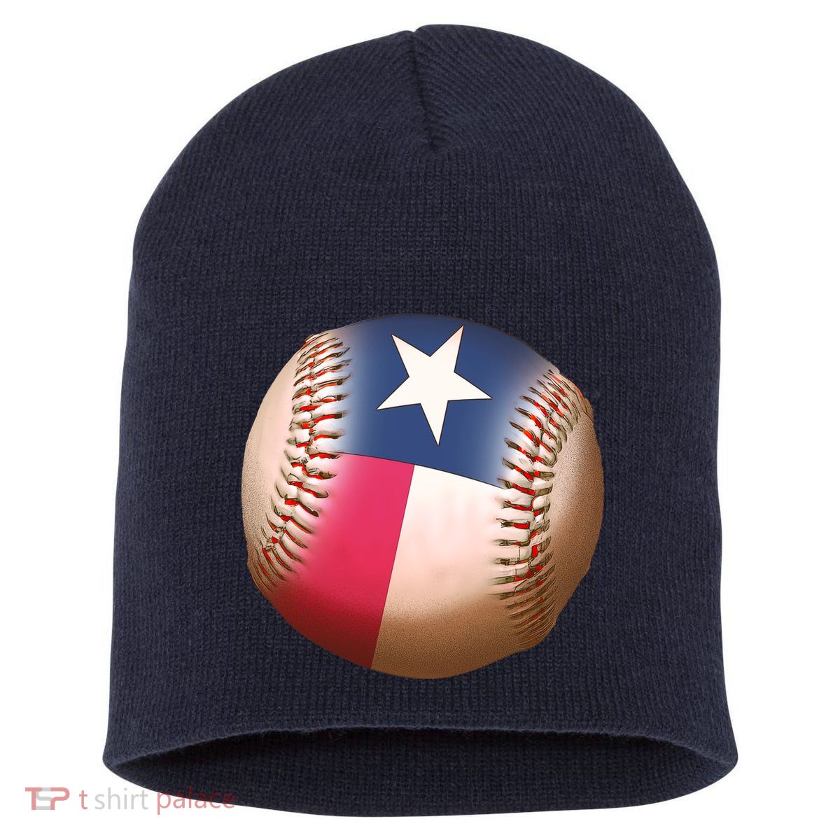 Texas State Flag Baseball Fan Short Acrylic Beanie