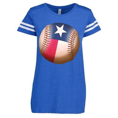 Texas State Flag Baseball Fan Enza Ladies Jersey Football T-Shirt