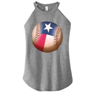 Texas State Flag Baseball Fan Women's Perfect Tri Rocker Tank