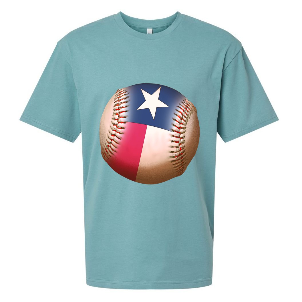 Texas State Flag Baseball Fan Sueded Cloud Jersey T-Shirt