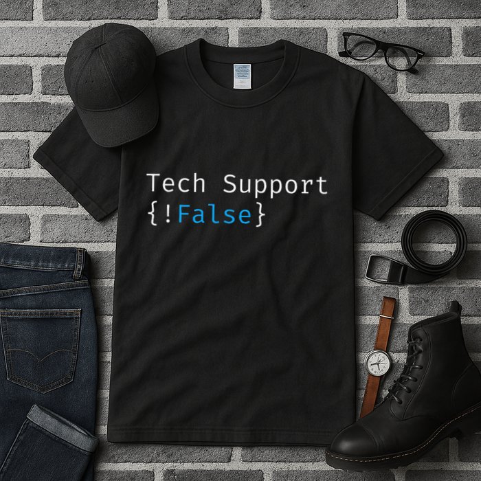 Tech Support  Funny Tech Gifts Tech Tall T-Shirt