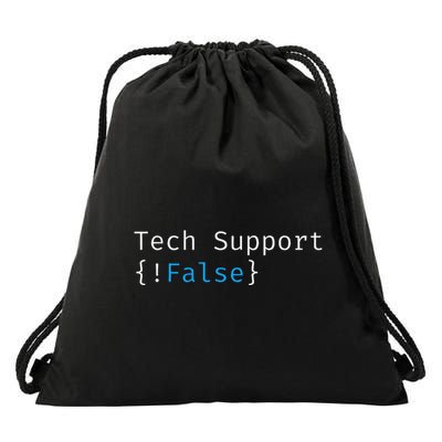 Tech Support  Funny Tech Gifts Tech Drawstring Bag