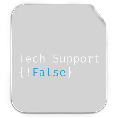 Tech Support  Funny Tech Gifts Tech Permanent Decal Sticker