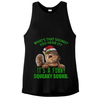 That Sound Funny Squeaky Sound Christmas Squirrel Ladies PosiCharge Tri-Blend Wicking Tank
