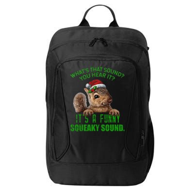 That Sound Funny Squeaky Sound Christmas Squirrel City Backpack