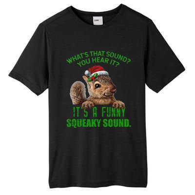 That Sound Funny Squeaky Sound Christmas Squirrel Tall Fusion ChromaSoft Performance T-Shirt