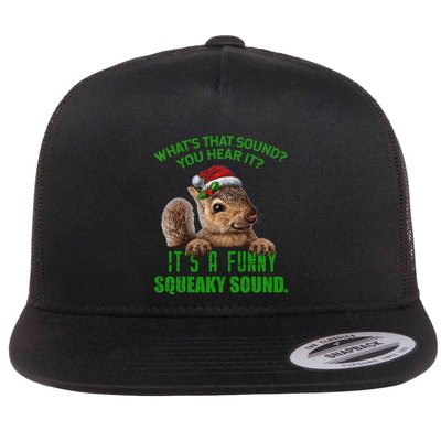 That Sound Funny Squeaky Sound Christmas Squirrel Flatbill Hat