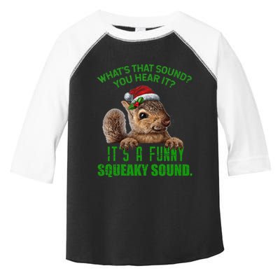 That Sound Funny Squeaky Sound Christmas Squirrel Toddler Fine Jersey T-Shirt