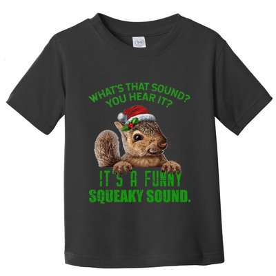 That Sound Funny Squeaky Sound Christmas Squirrel Toddler T-Shirt