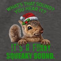 That Sound Funny Squeaky Sound Christmas Squirrel Vector Backpack