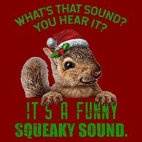 That Sound Funny Squeaky Sound Christmas Squirrel T-Shirt