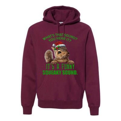 That Sound Funny Squeaky Sound Christmas Squirrel Premium Hoodie