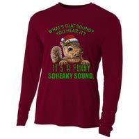 That Sound Funny Squeaky Sound Christmas Squirrel Cooling Performance Long Sleeve Crew