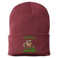 That Sound Funny Squeaky Sound Christmas Squirrel Sustainable Knit Beanie