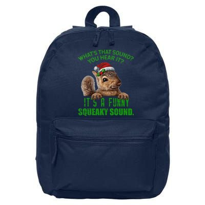 That Sound Funny Squeaky Sound Christmas Squirrel 16 in Basic Backpack