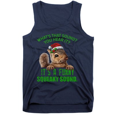 That Sound Funny Squeaky Sound Christmas Squirrel Tank Top