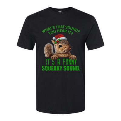 That Sound Funny Squeaky Sound Christmas Squirrel Softstyle CVC T-Shirt