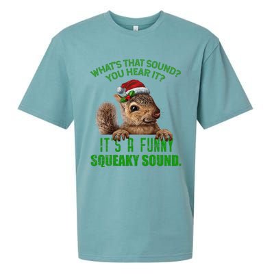 That Sound Funny Squeaky Sound Christmas Squirrel Sueded Cloud Jersey T-Shirt