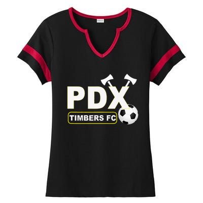 Timbers Soccer FC Ladies Halftime Notch Neck Tee