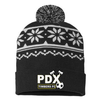 Timbers Soccer FC USA-Made Snowflake Beanie