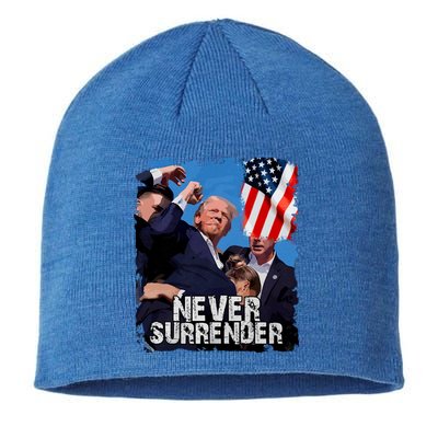 Trump Speech Fist In The Air Pennsylvania Trump 24 Never Surrender Trump Rushed Sustainable Beanie