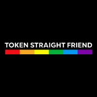 Token Straight Friend Rainbow Colors Lgbt Apron