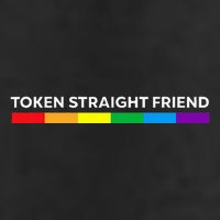 Token Straight Friend Rainbow Colors Lgbt Golf Towel