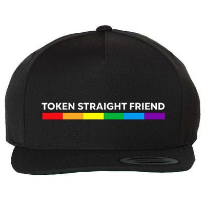 Token Straight Friend Rainbow Colors Lgbt Wool Snapback Cap