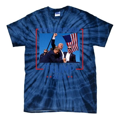 Trump Speech Fist In The Air Pennsylvania Trump 24 Never Surrender Trump Rushed Tie-Dye T-Shirt