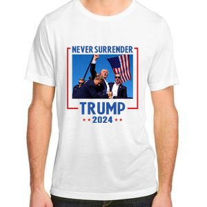 Trump Speech Fist In The Air Pennsylvania Trump 24 Never Surrender Trump Rushed Adult ChromaSoft Performance T-Shirt