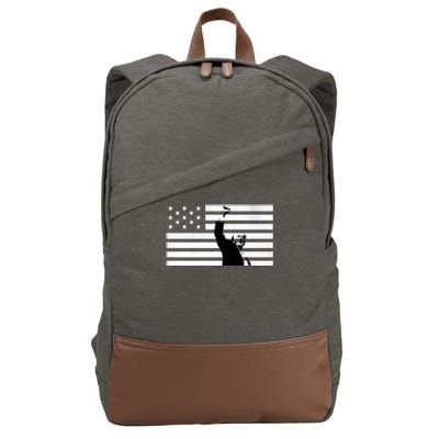 Trump Supporter Fight Merica Take It Back Election 2024 Gift Cotton Canvas Backpack