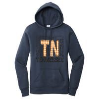 Tennessee State Flag Orange Plaid TN Women's Pullover Hoodie