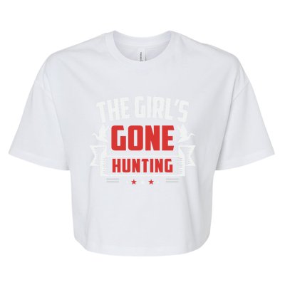 The 'S Gone Hunting Hunt Funny Hunting Gear Funny Gift Bella+Canvas Jersey Crop Tee