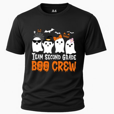 Team Second Grade Boo Crew Cute Ghost Halloween Teacher Performance Shirt