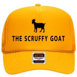 The Scruffy Goat Funny Farm Animal Farmer High Crown Mesh Back Trucker Hat