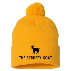 The Scruffy Goat Funny Farm Animal Farmer Pom Pom 12in Knit Beanie