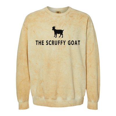 The Scruffy Goat Funny Farm Animal Farmer Colorblast Crewneck Sweatshirt