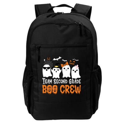 Team Second Grade Boo Crew Cute Ghost Halloween Teacher Kids Daily Commute Backpack