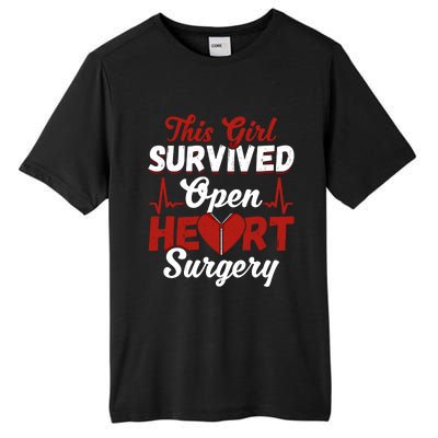 This Survived Gift Survivor Open Heart Surgery Gift Tall Fusion ChromaSoft Performance T-Shirt