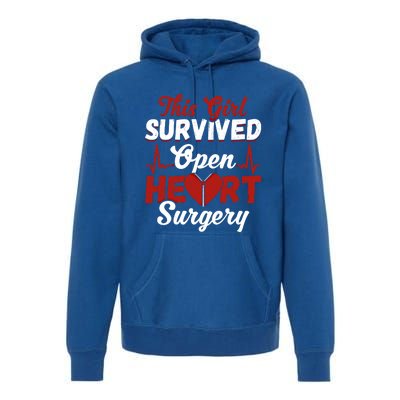 This Survived Gift Survivor Open Heart Surgery Gift Premium Hoodie