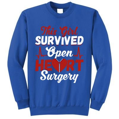 This Survived Gift Survivor Open Heart Surgery Gift Tall Sweatshirt