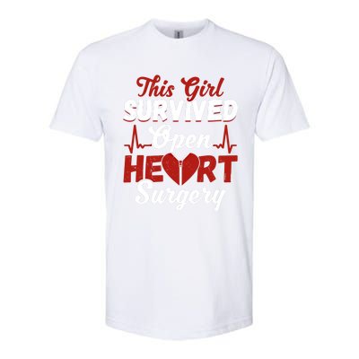 This Survived Gift Survivor Open Heart Surgery Gift Softstyle CVC T-Shirt