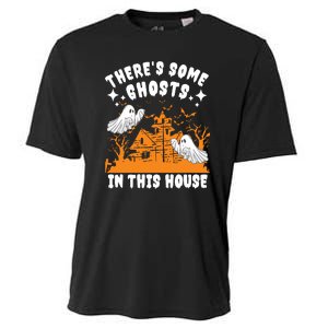 Theres Some Ghosts In This House Ghost Halloween Funny Cooling Performance Crew T-Shirt