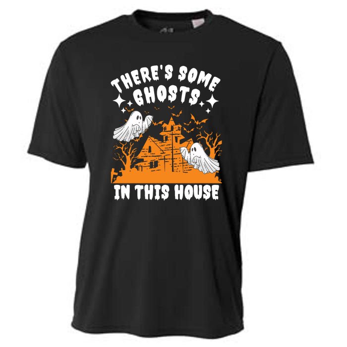 Theres Some Ghosts In This House Ghost Halloween Funny Cooling Performance Crew T-Shirt