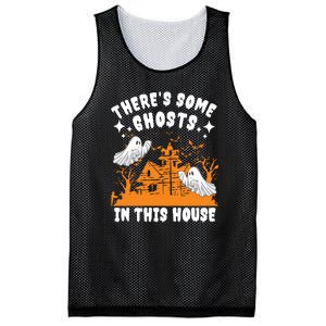 Theres Some Ghosts In This House Ghost Halloween Funny Mesh Reversible Basketball Jersey Tank