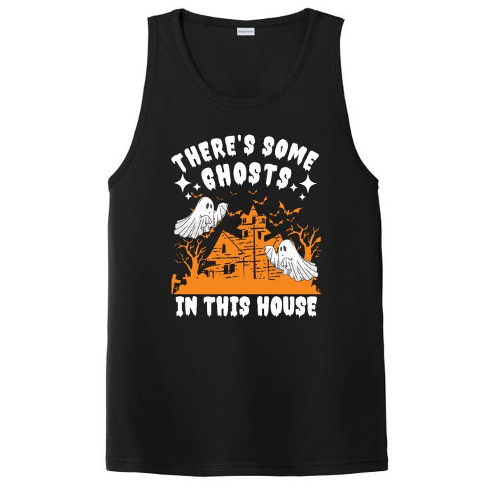 Theres Some Ghosts In This House Ghost Halloween Funny PosiCharge Competitor Tank